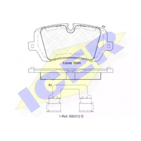 Колодки тормозные (задние) Land Rover Range Rover 2.0/3.0/5.0D 4x4 12- (TRW) 182120