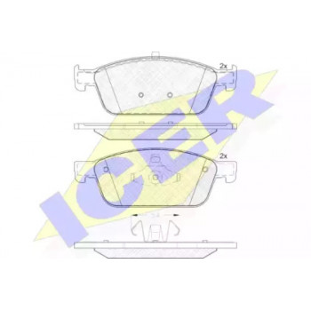 Колодки тормозные (передние) Ford Connect II/Focus III 13- (Ate - Teves) 182134