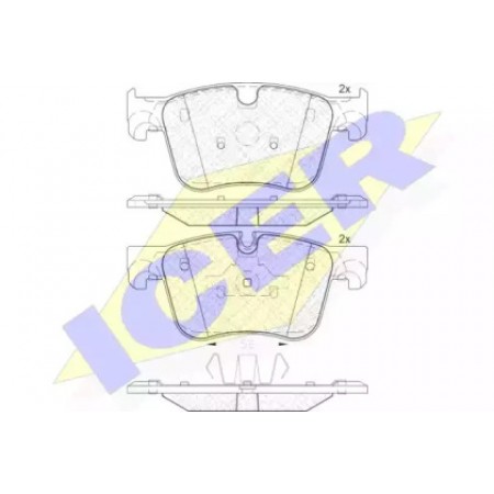 Колодки тормозные (передние) Citroen C4/Peugeot 308 13- (Teves) Q+ 182166