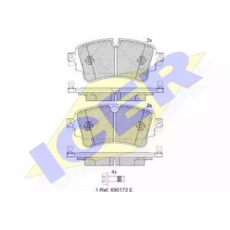 Колодки тормозные (задние) Audi A4/A5/Q5/Q7 2.0 TFSI/TDI/3.0 TDI 15- (TRW) 182256