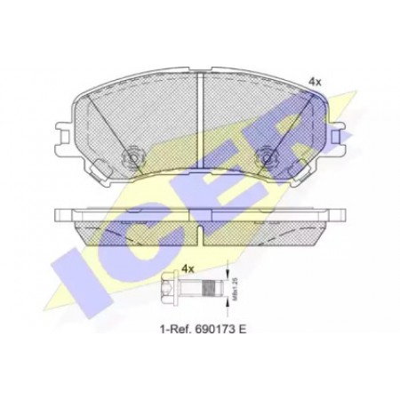 Колодки тормозные (передние) Renault Scenic IV/Megane IV 15- 182259
