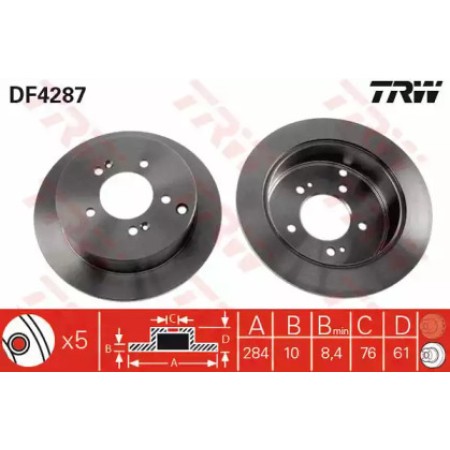 Тормозной диск TRW DF4287