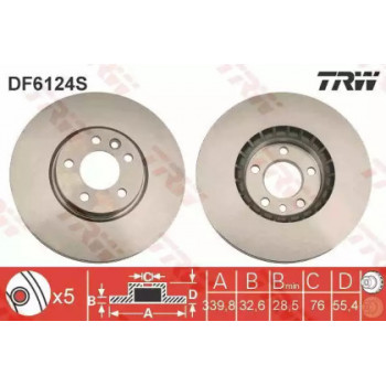 Тормозной диск TRW DF6124S