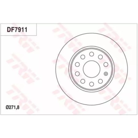 Тормозной диск TRW DF7911