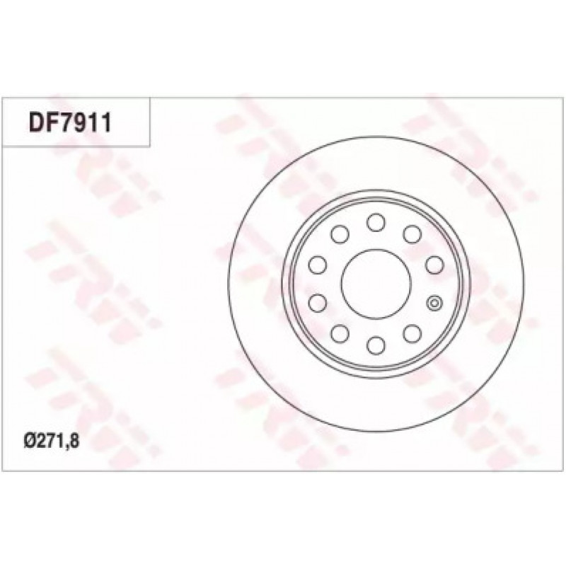 Тормозной диск TRW DF7911
