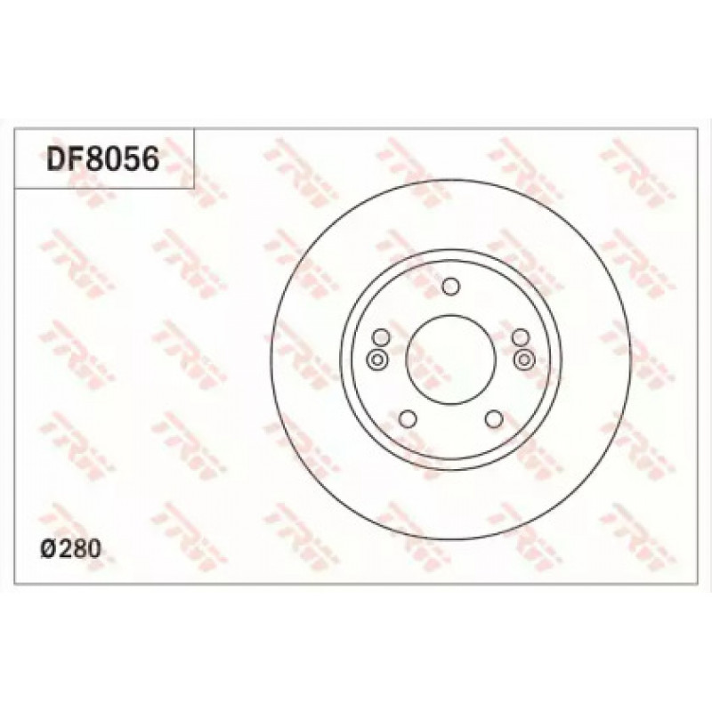 Тормозной диск TRW DF8056