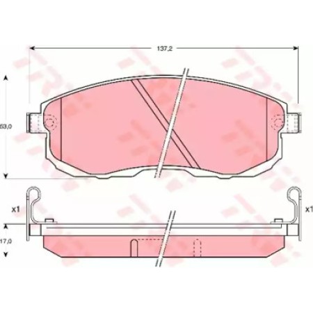 Тормозные колодки TRW GDB1003