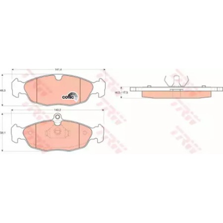 Тормозные колодки TRW GDB1040