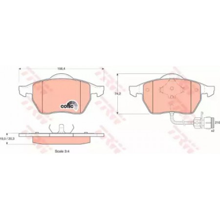Тормозные колодки TRW GDB1049