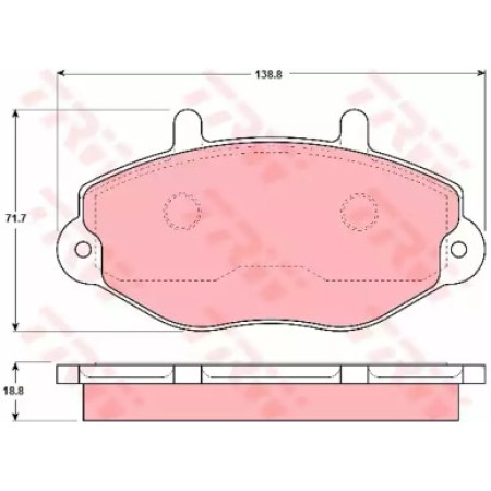 Тормозные колодки TRW GDB1080