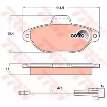 Тормозные колодки TRW GDB1115