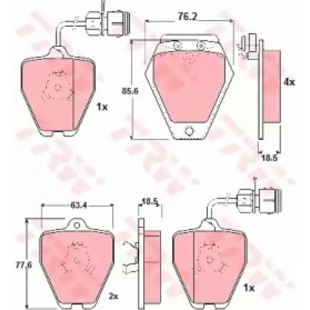 Тормозные колодки TRW GDB1162