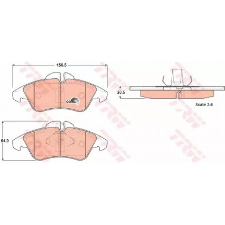 Тормозные колодки TRW GDB1220