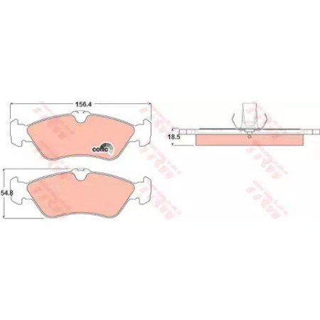 Тормозные колодки TRW GDB1263