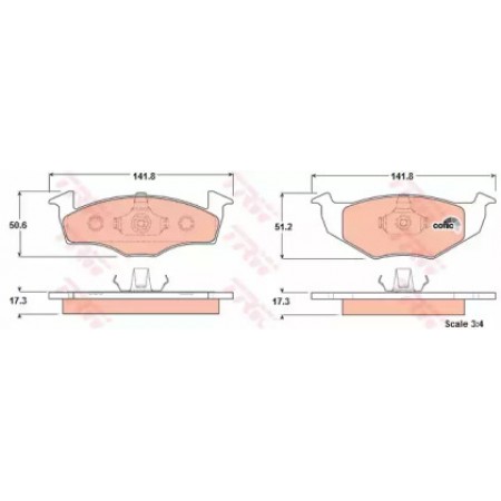 Тормозные колодки TRW GDB1274