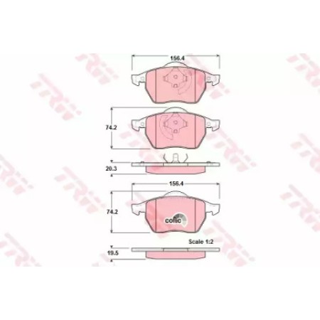 Тормозные колодки TRW GDB1275