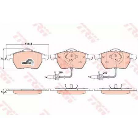 Тормозные колодки TRW GDB1307