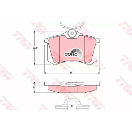 Тормозные колодки TRW GDB1328