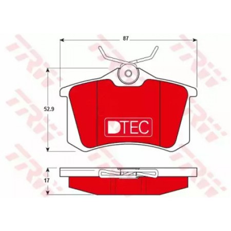 Тормозные колодки TRW GDB1330DTE