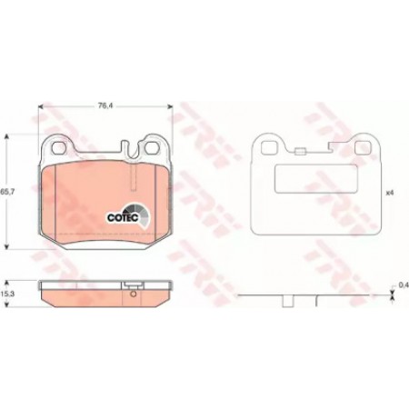 Тормозные колодки TRW GDB1457