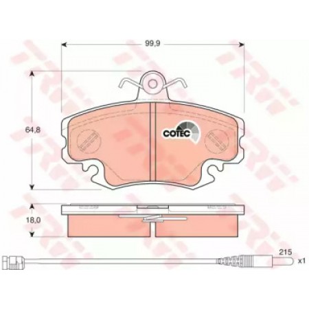Тормозные колодки TRW GDB1465