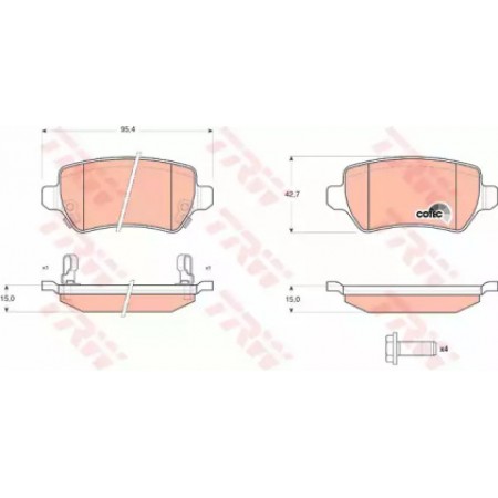 Тормозные колодки TRW GDB1515