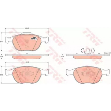 Тормозные колодки TRW GDB1532