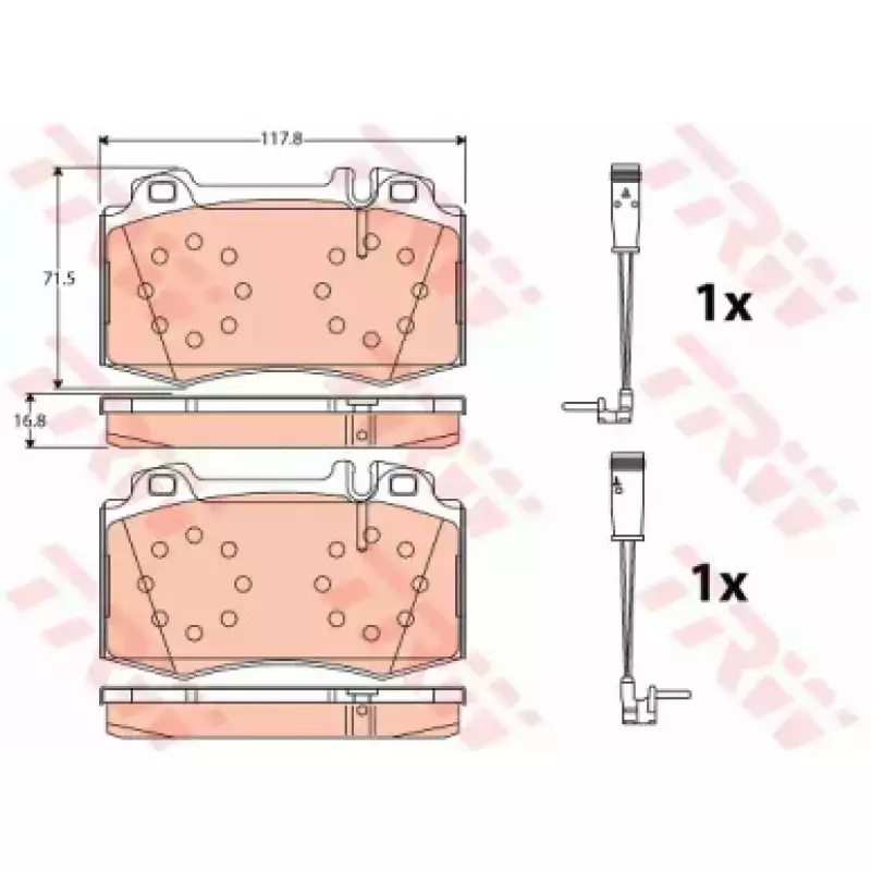 Тормозные колодки TRW GDB1543