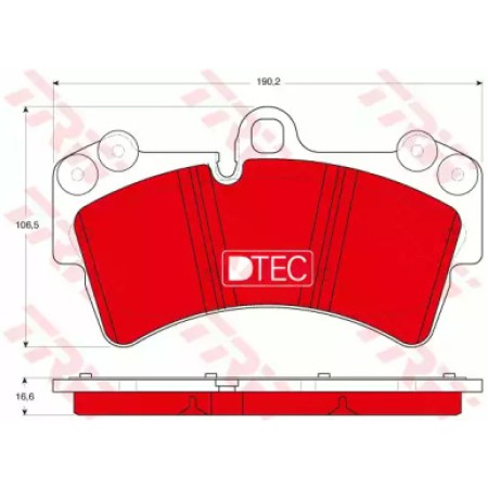Тормозные колодки TRW GDB1548DTE