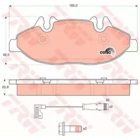 Тормозные колодки TRW GDB1600
