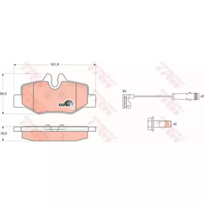 Тормозные колодки TRW GDB1601