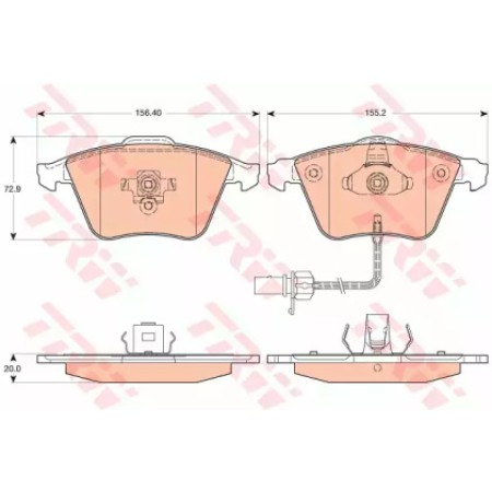 Тормозные колодки TRW GDB1617