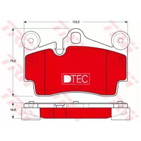 Тормозные колодки TRW GDB1653DTE