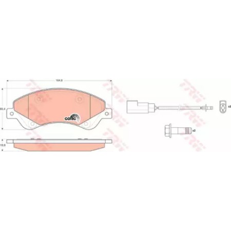 Тормозные колодки TRW GDB1723