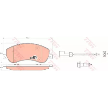 Тормозные колодки TRW GDB1724