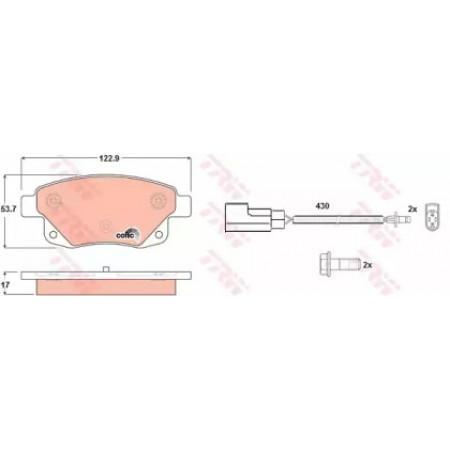 Тормозные колодки TRW GDB1725