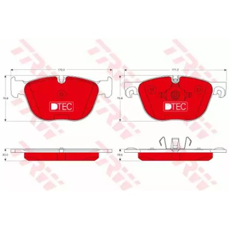 Тормозные колодки TRW GDB1726DTE