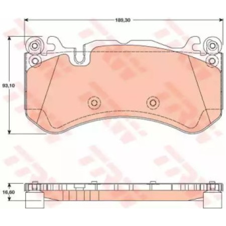 Тормозные колодки TRW GDB1734