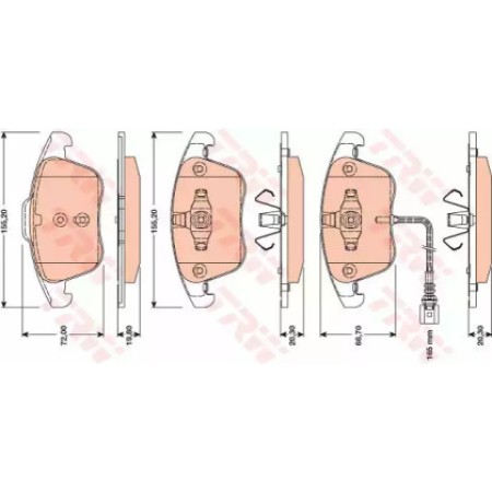 Тормозные колодки TRW GDB1762