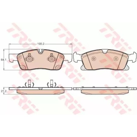 Тормозные колодки TRW GDB1946