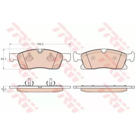 Тормозные колодки TRW GDB1955