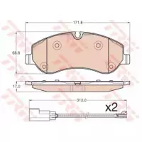 Тормозные колодки TRW GDB1967