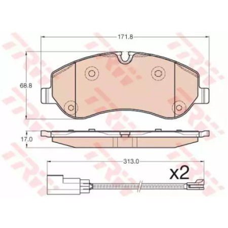 Тормозные колодки TRW GDB1967