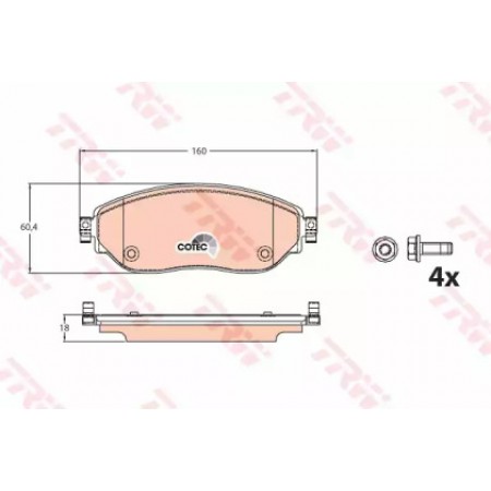 Тормозные колодки TRW GDB2096