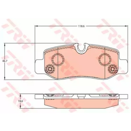 Тормозные колодки TRW GDB2102