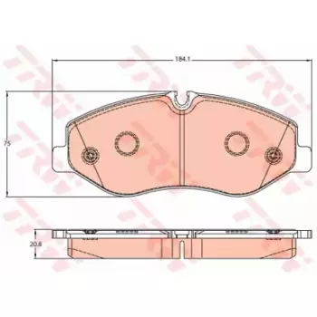 Тормозные колодки TRW GDB2103