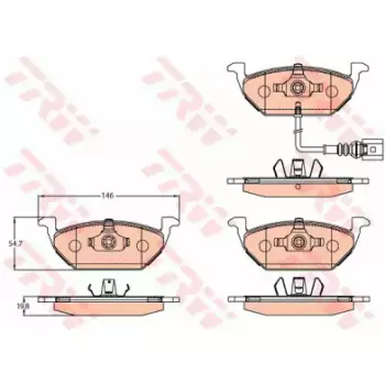 Тормозные колодки TRW GDB2108