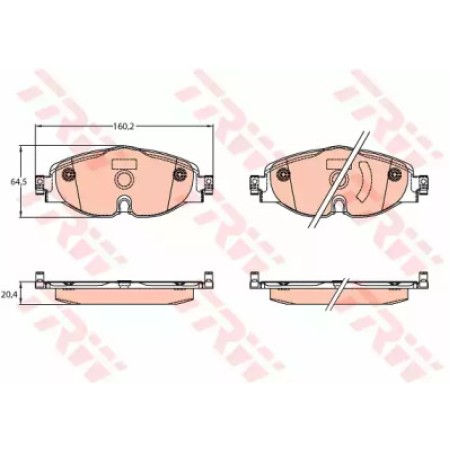 Тормозные колодки TRW GDB2143
