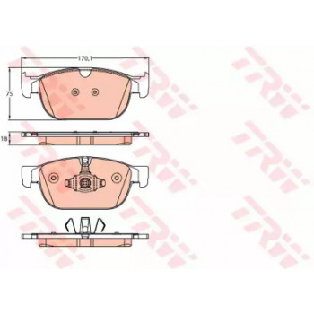 Тормозные колодки TRW GDB2153