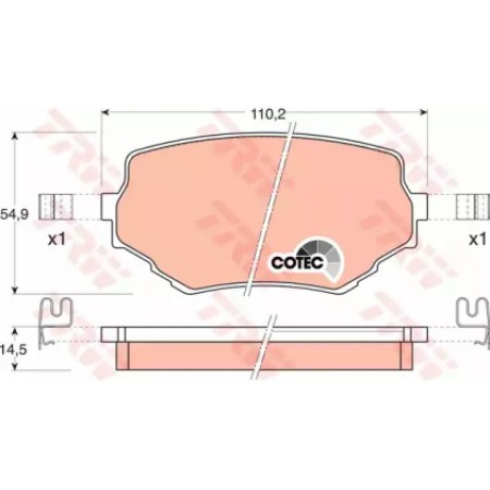 Тормозные колодки TRW GDB3132